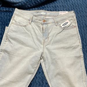 Old Navy Light Wash Mid Rise Super Skinny Jeans